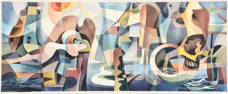 Mural Design for a Swimming Pool Wall